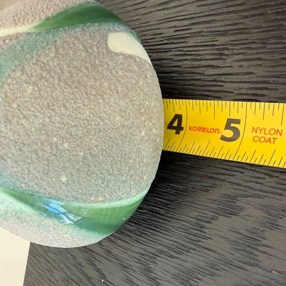 Vintage Haeger Pottery Green Drip Glaze Bud Vase USA Signed‎ Mid Century Modern